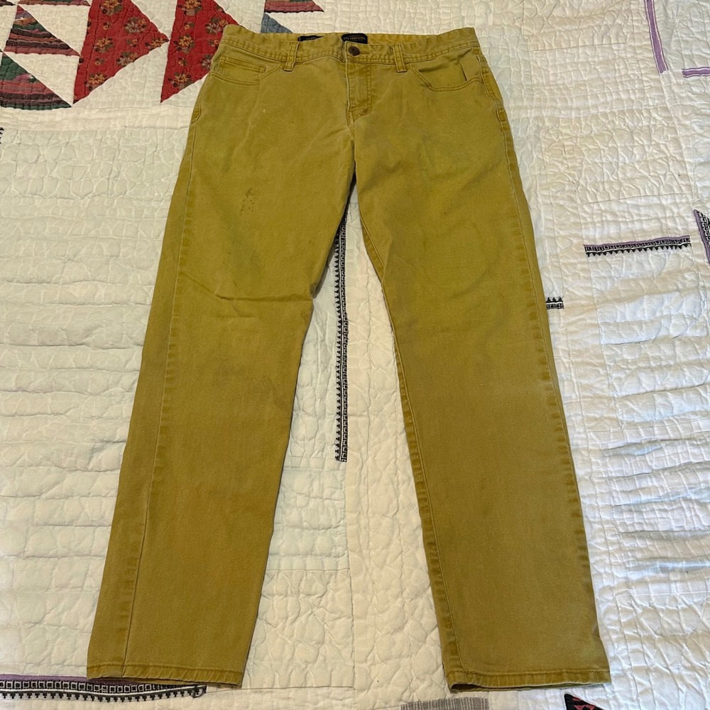 CPO Provisions Skinny Pants Mustard Yellow 32x32